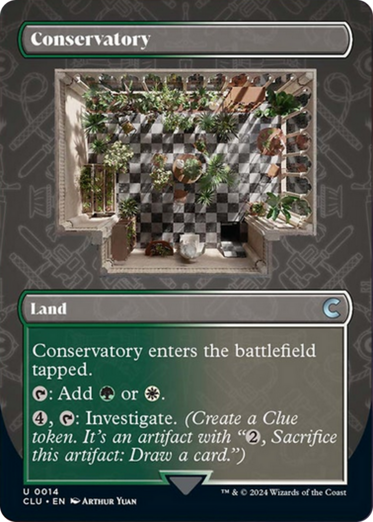 Conservatory (Borderless) [Ravnica: Clue Edition] | Rook's Games and More