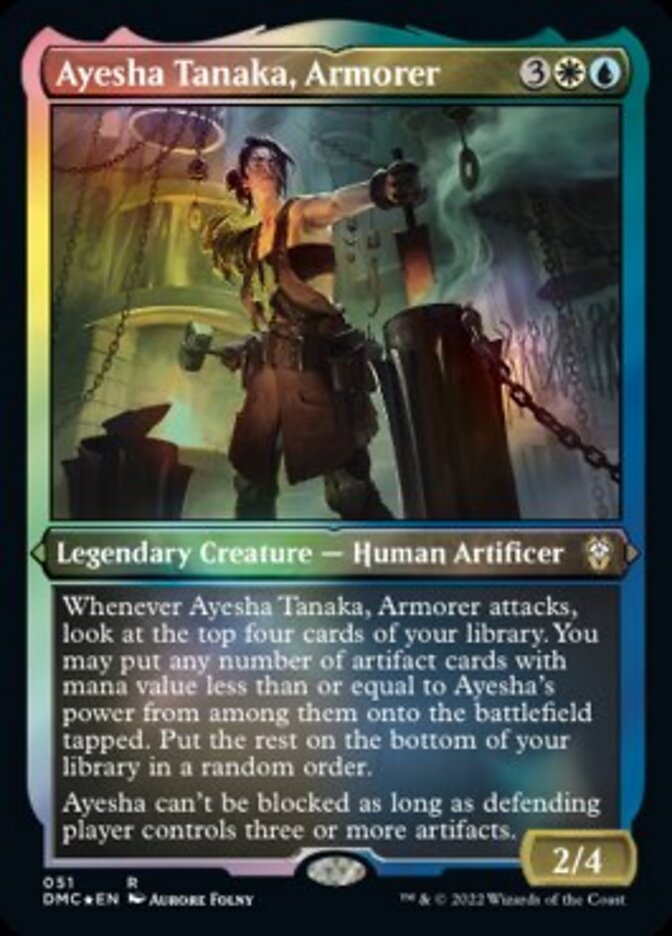 Ayesha Tanaka, Armorer (Foil Etched) [Dominaria United Commander] | Rook's Games and More