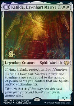 Katilda, Dawnhart Martyr // Katilda's Rising Dawn [Innistrad: Crimson Vow Prerelease Promos] | Rook's Games and More