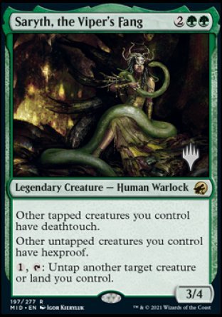 Saryth, the Viper's Fang (Promo Pack) [Innistrad: Midnight Hunt Promos] | Rook's Games and More