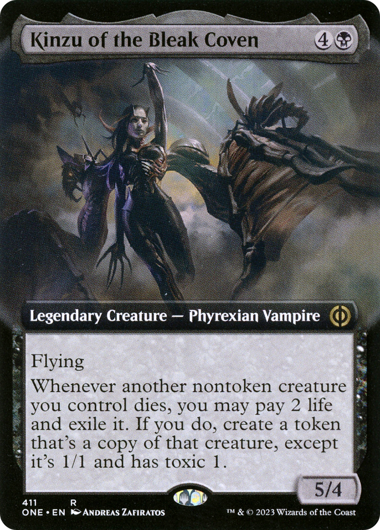 Kinzu of the Bleak Coven (Extended Art) [Phyrexia: All Will Be One] | Rook's Games and More