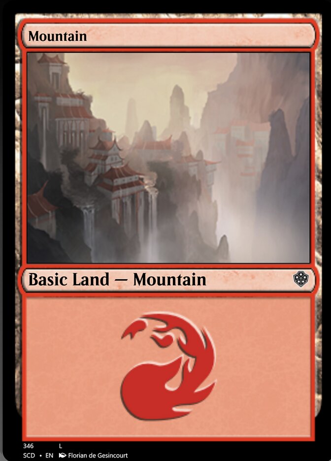 Mountain (346) [Starter Commander Decks] | Rook's Games and More