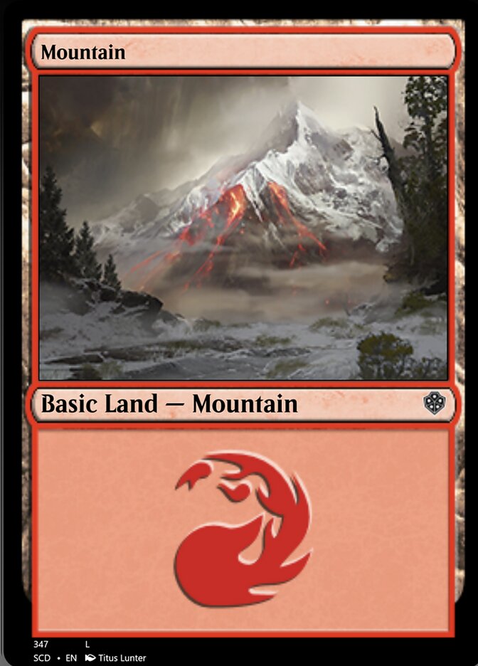 Mountain (347) [Starter Commander Decks] | Rook's Games and More