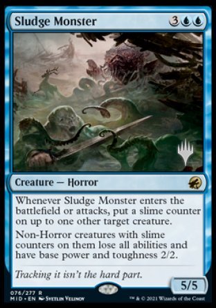 Sludge Monster (Promo Pack) [Innistrad: Midnight Hunt Promos] | Rook's Games and More