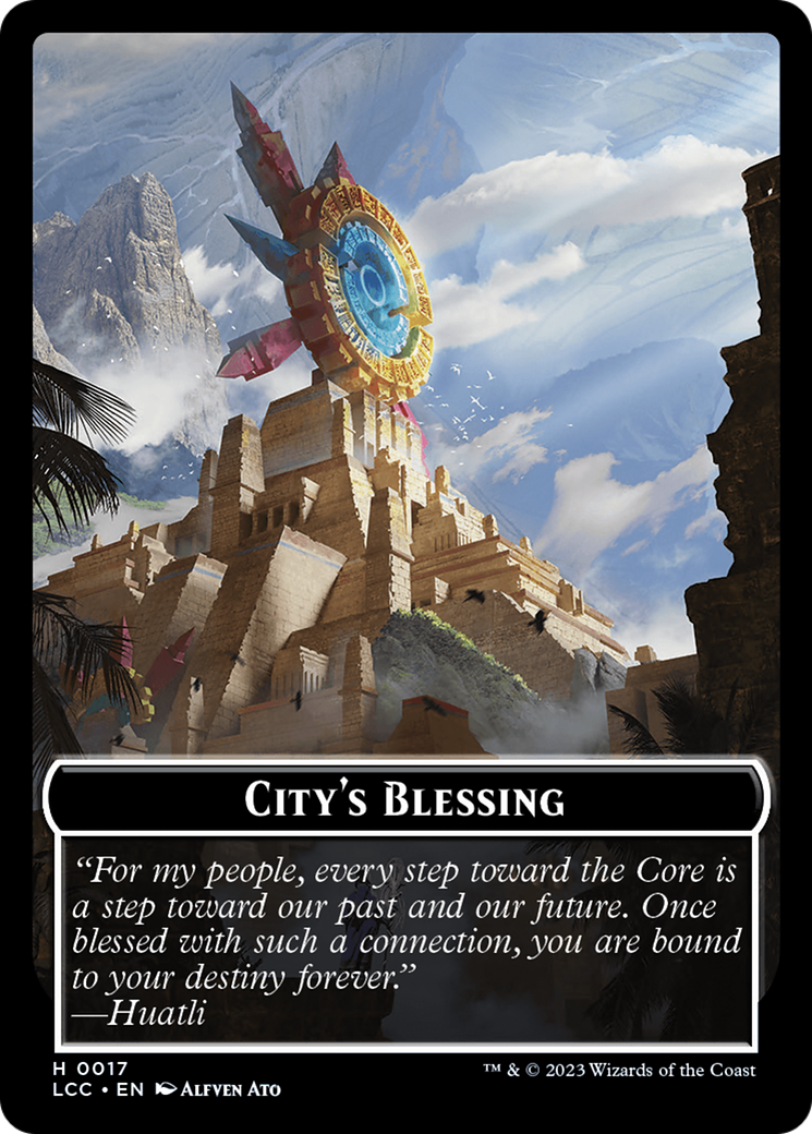 City's Blessing // Vampire (0004) Double-Sided Token [The Lost Caverns of Ixalan Commander Tokens] | Rook's Games and More