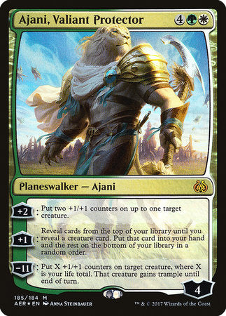 Ajani, Valiant Protector [Aether Revolt] | Rook's Games and More