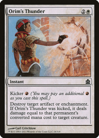 Orim's Thunder [Commander 2011] | Rook's Games and More