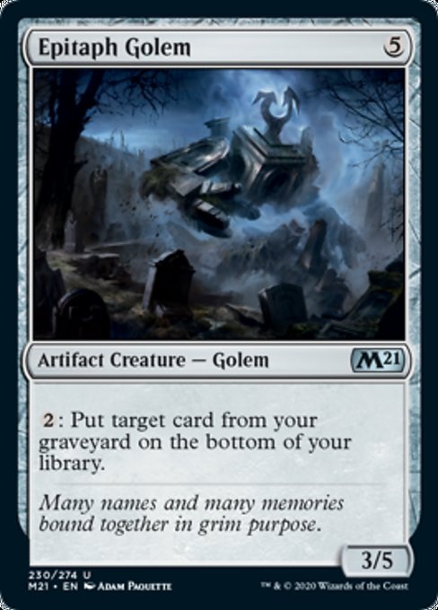 Epitaph Golem [Core Set 2021] | Rook's Games and More