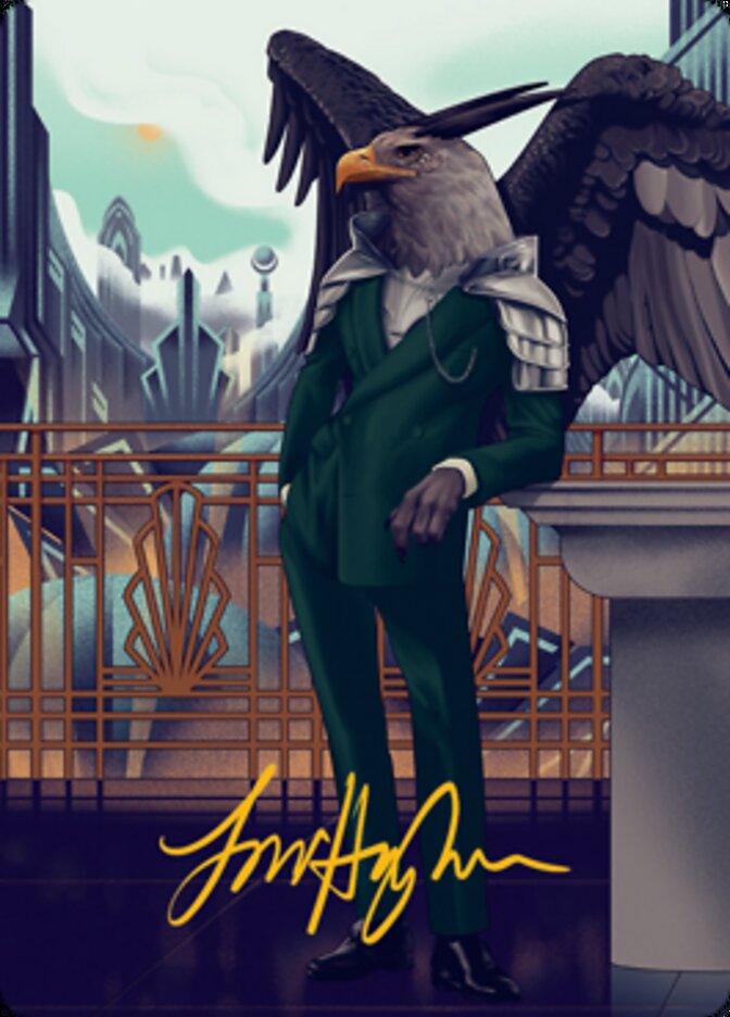 Falco Spara, Pactweaver 2 Art Card (Gold-Stamped Signature) [Streets of New Capenna Art Series] | Rook's Games and More