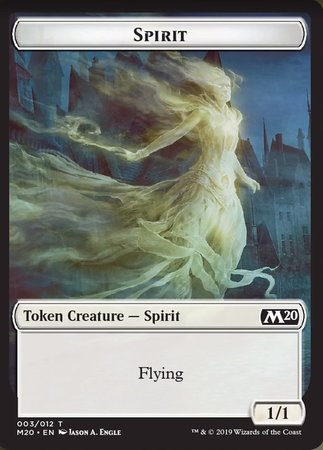 Spirit Token [Core Set 2020 Tokens] | Rook's Games and More