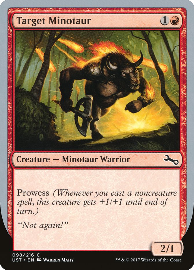 Target Minotaur (Fire Art) [Unstable] | Rook's Games and More