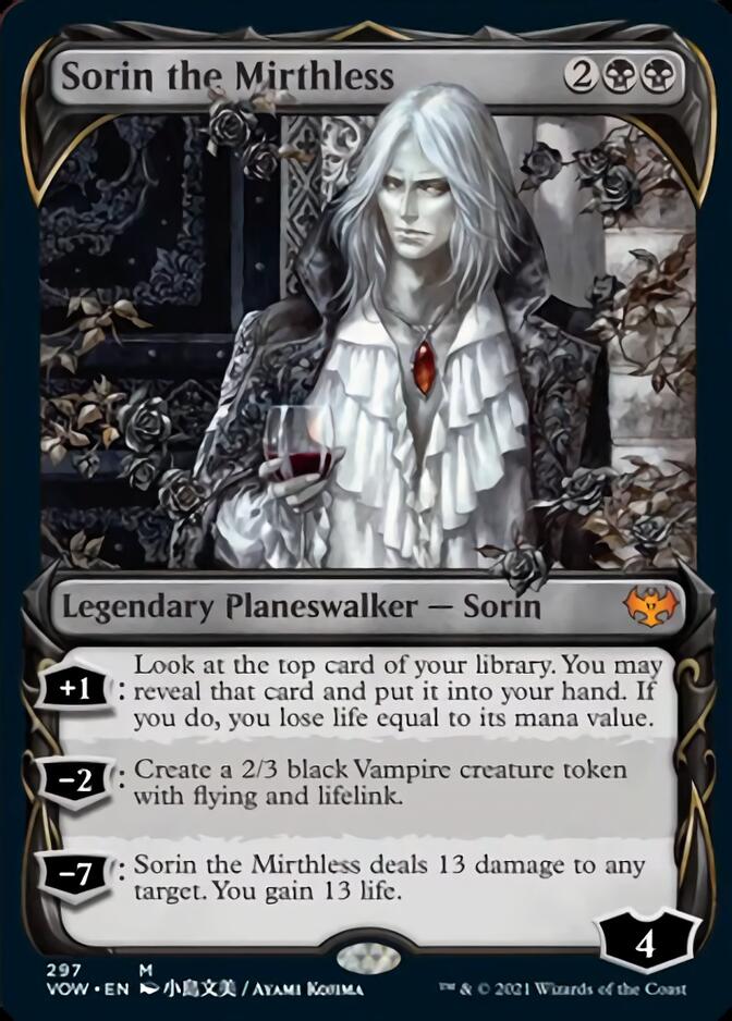 Sorin the Mirthless (Showcase Fang Frame) [Innistrad: Crimson Vow] | Rook's Games and More