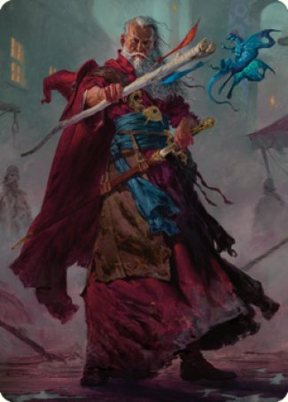 Elminster Art Card (64) [Commander Legends: Battle for Baldur's Gate Art Series] | Rook's Games and More