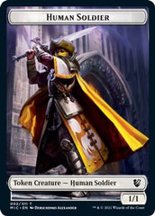 Eldrazi Spawn // Human Soldier Double-sided Token [Innistrad: Midnight Hunt Commander] | Rook's Games and More