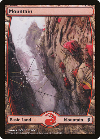 Mountain (245) - Full Art [Zendikar] | Rook's Games and More