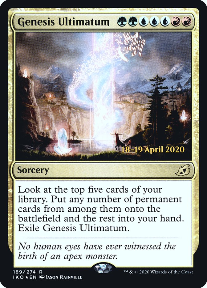 Genesis Ultimatum  [Ikoria: Lair of Behemoths Prerelease Promos] | Rook's Games and More
