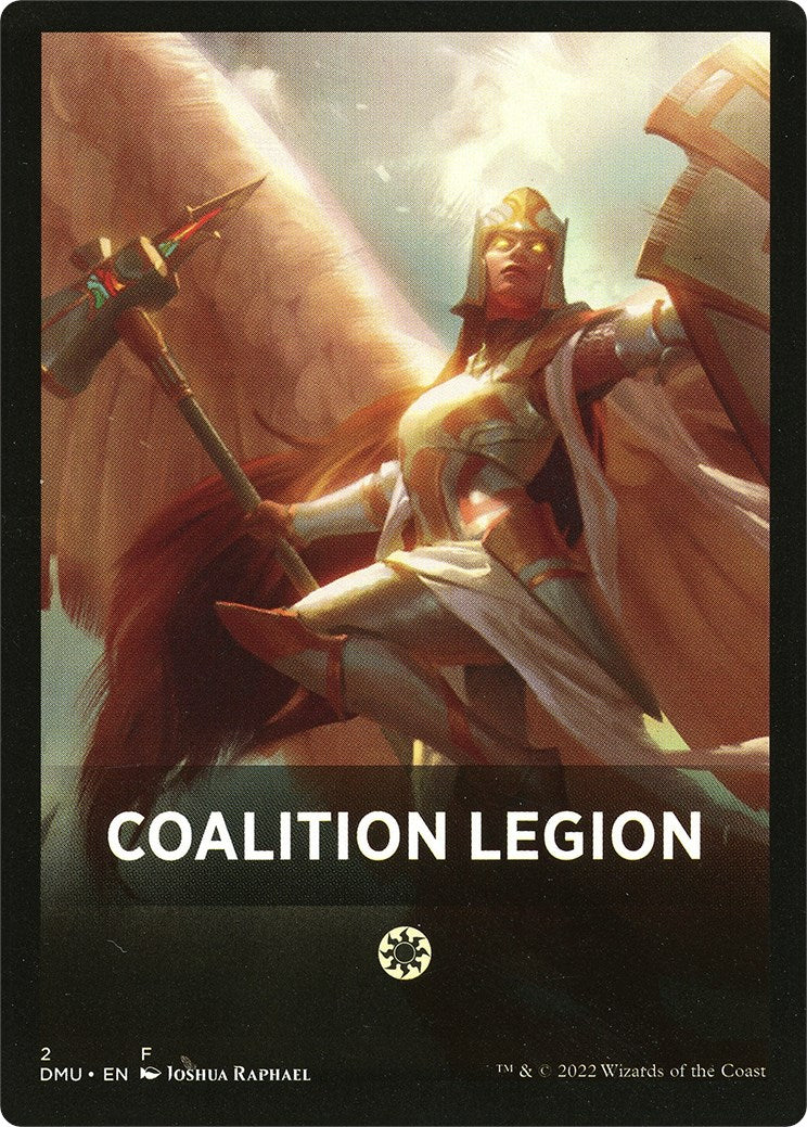 Coalition Legion Theme Card [Dominaria United Tokens] | Rook's Games and More