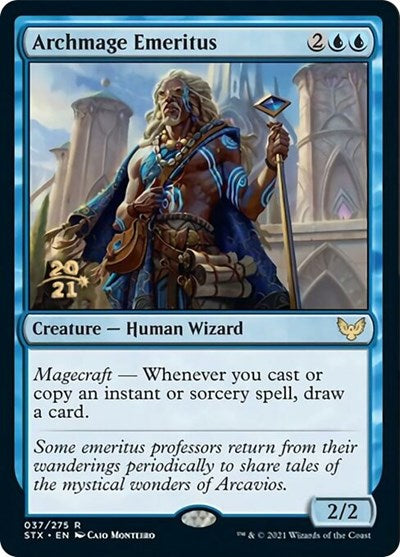 Archmage Emeritus [Strixhaven: School of Mages Prerelease Promos] | Rook's Games and More