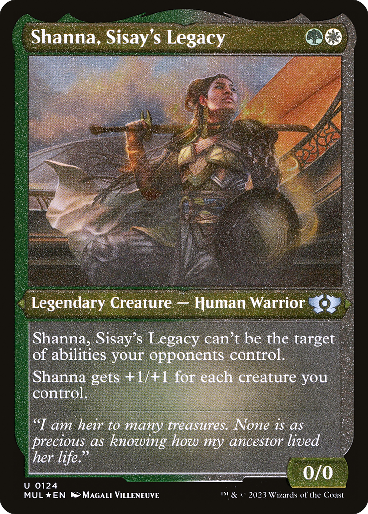 Shanna, Sisay's Legacy (Foil Etched) [Multiverse Legends] | Rook's Games and More