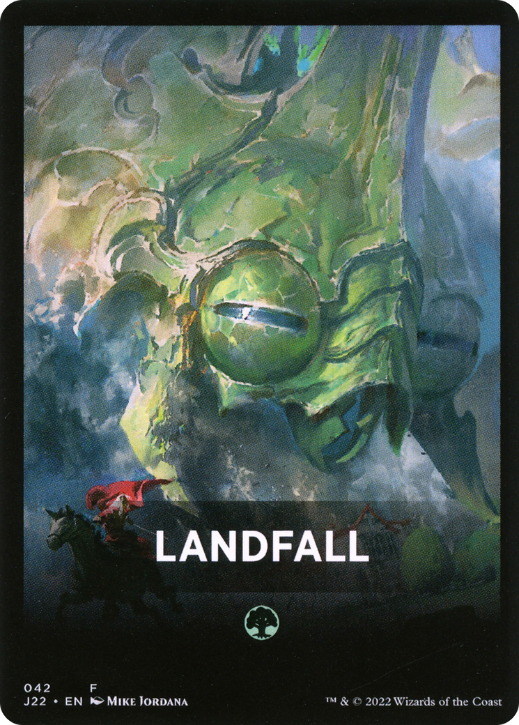 Landfall Theme Card [Jumpstart 2022 Front Cards] | Rook's Games and More