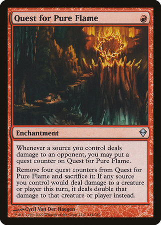 Quest for Pure Flame [Zendikar] | Rook's Games and More