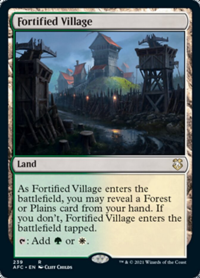 Fortified Village [Dungeons & Dragons: Adventures in the Forgotten Realms Commander] | Rook's Games and More