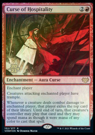 Curse of Hospitality [Innistrad: Crimson Vow Prerelease Promos] | Rook's Games and More