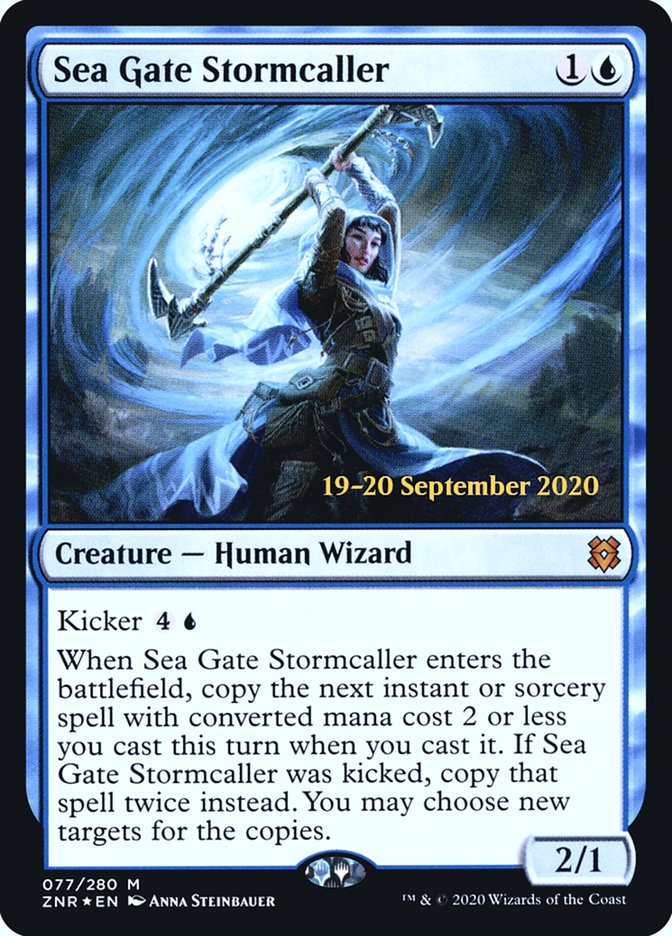 Sea Gate Stormcaller  [Zendikar Rising Prerelease Promos] | Rook's Games and More