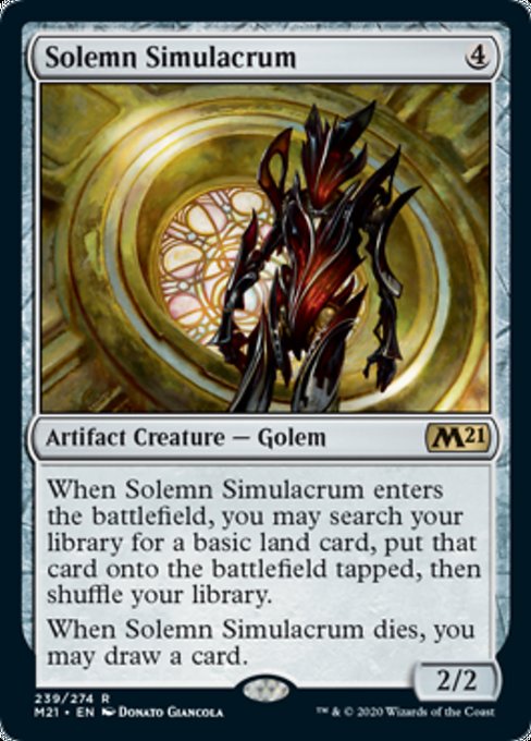 Solemn Simulacrum [Core Set 2021] | Rook's Games and More