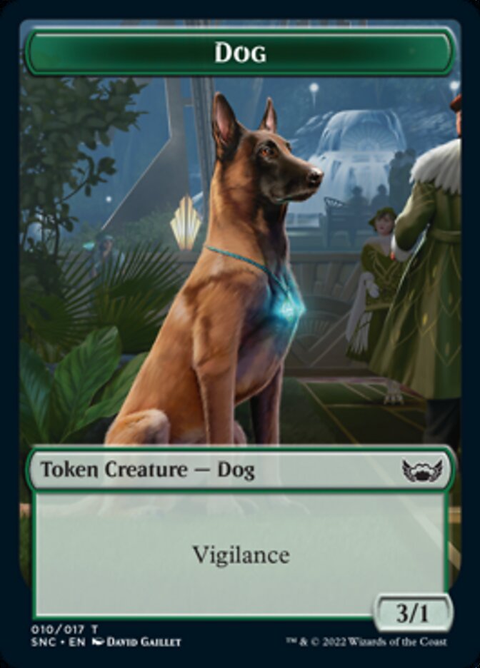 Ogre Warrior // Dog Double-sided Token [Streets of New Capenna Tokens] | Rook's Games and More