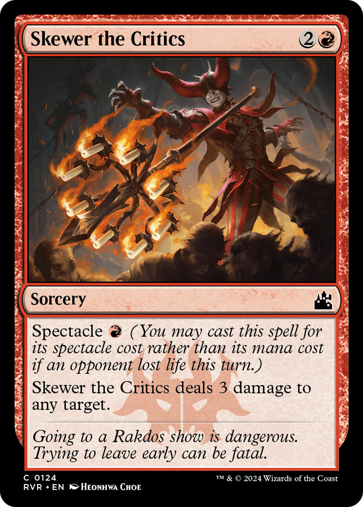 Skewer the Critics [Ravnica Remastered] | Rook's Games and More
