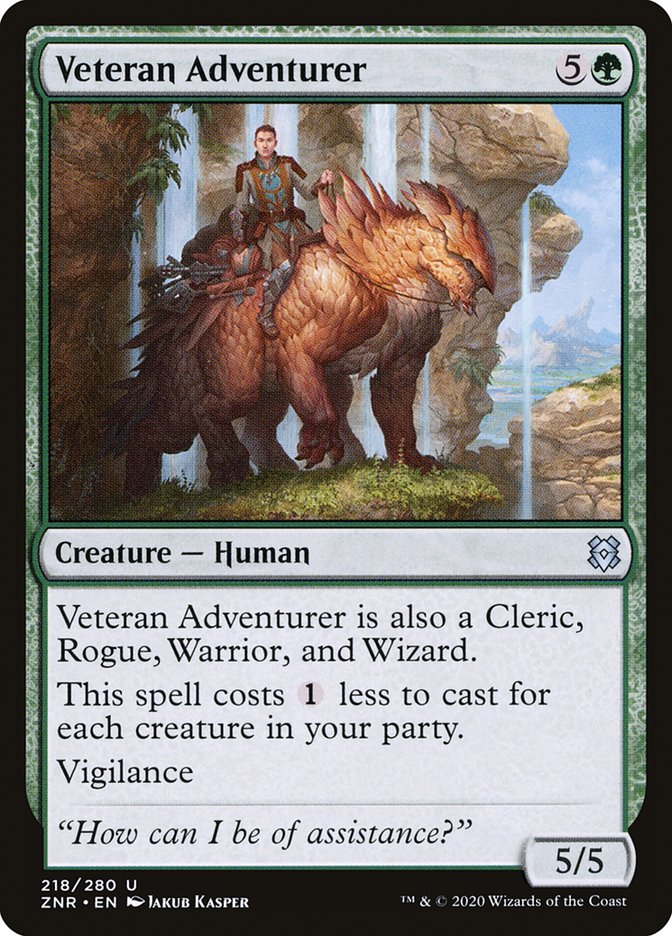 Veteran Adventurer [Zendikar Rising] | Rook's Games and More