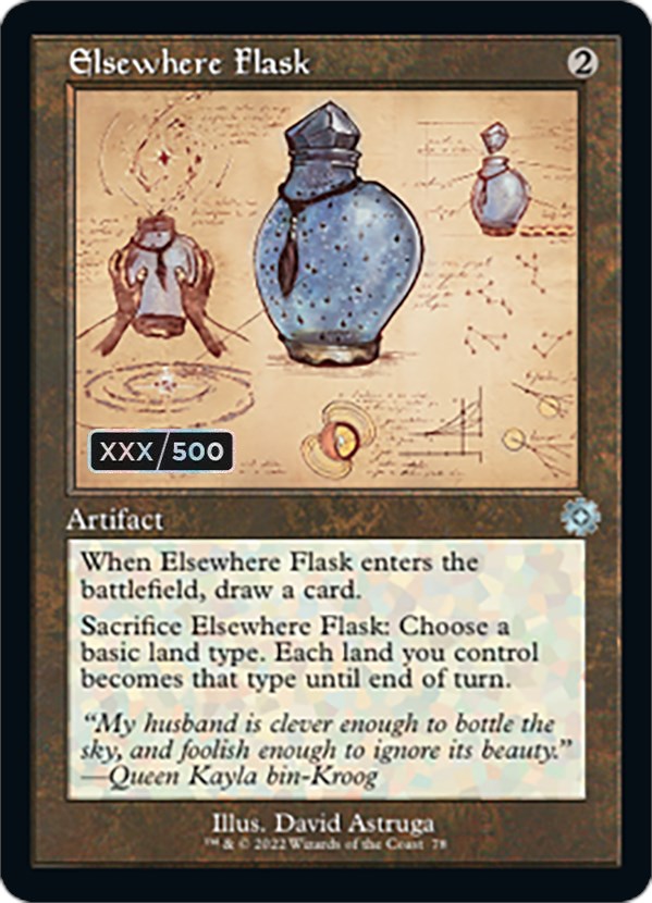 Elsewhere Flask (Retro Schematic) (Serial Numbered) [The Brothers' War Retro Artifacts] | Rook's Games and More