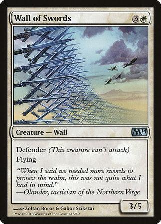 Wall of Swords [Magic 2014] | Rook's Games and More