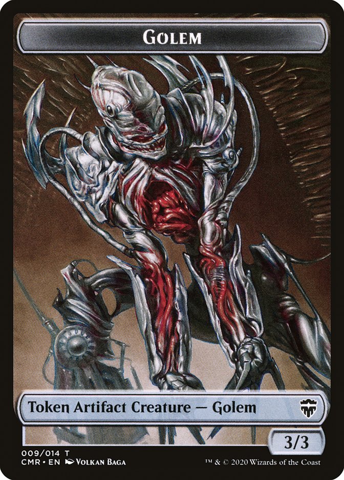 Golem // Thrull Token [Commander Legends Tokens] | Rook's Games and More