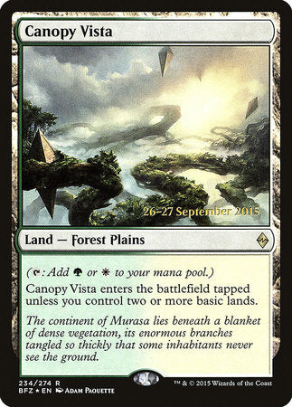 Canopy Vista [Battle for Zendikar Promos] | Rook's Games and More