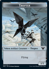 Thopter // Spirit (002) Double-sided Token [Kamigawa: Neon Dynasty Commander Tokens] | Rook's Games and More