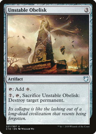 Unstable Obelisk [Commander 2018] | Rook's Games and More