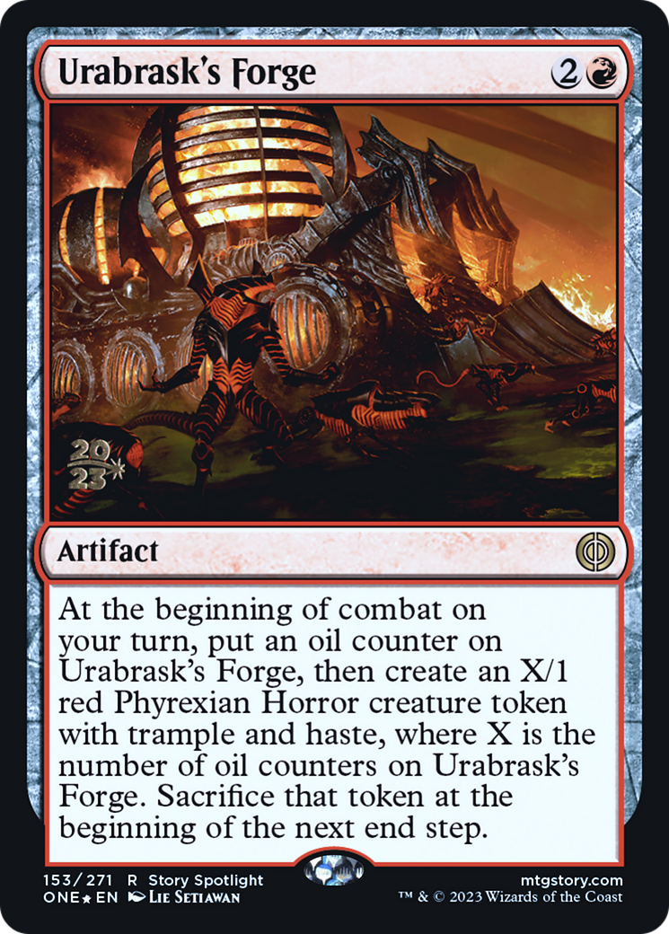 Urabrask's Forge [Phyrexia: All Will Be One Prerelease Promos] | Rook's Games and More