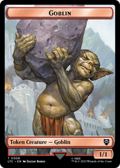 Goblin // Wraith Double-Sided Token [The Lord of the Rings: Tales of Middle-Earth Commander Tokens] | Rook's Games and More