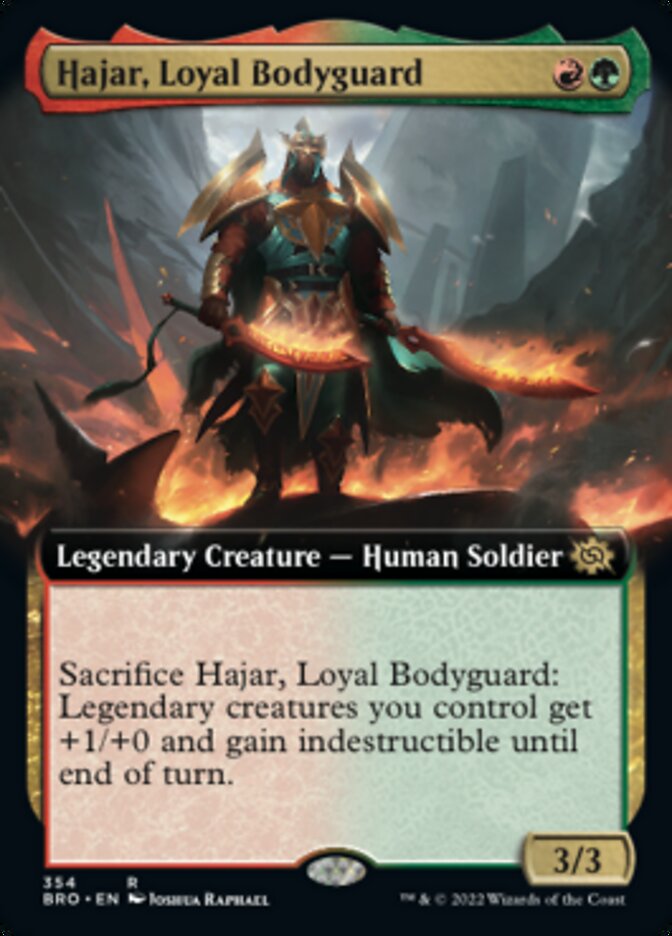 Hajar, Loyal Bodyguard (Extended Art) [The Brothers' War] | Rook's Games and More