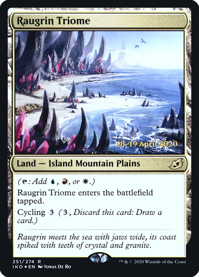 Raugrin Triome  [Ikoria: Lair of Behemoths Prerelease Promos] | Rook's Games and More