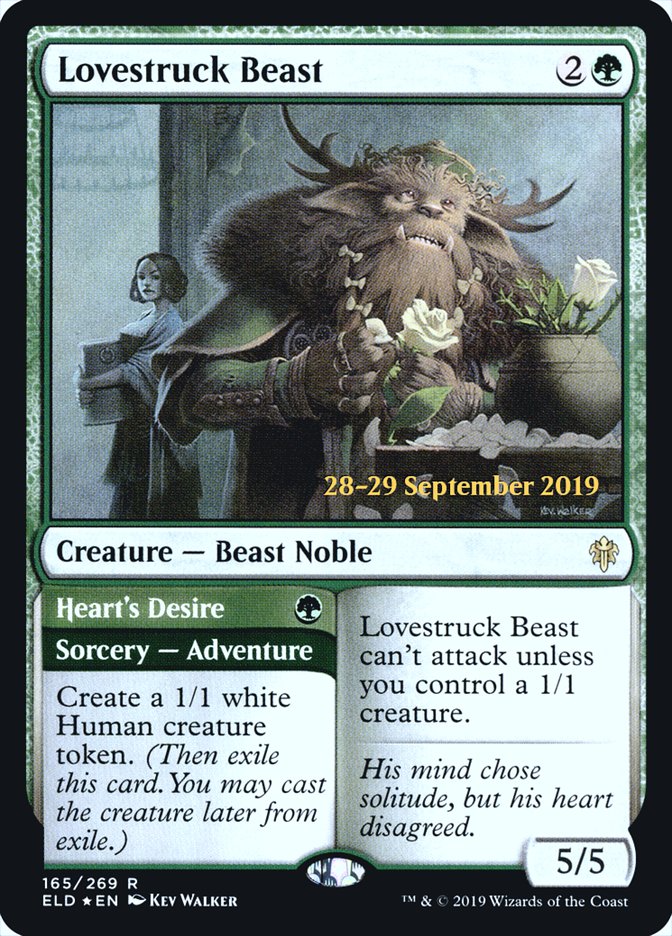 Lovestruck Beast // Heart's Desire  [Throne of Eldraine Prerelease Promos] | Rook's Games and More