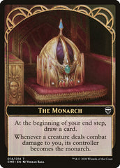 Elf Warrior // The Monarch Token [Commander Legends Tokens] | Rook's Games and More