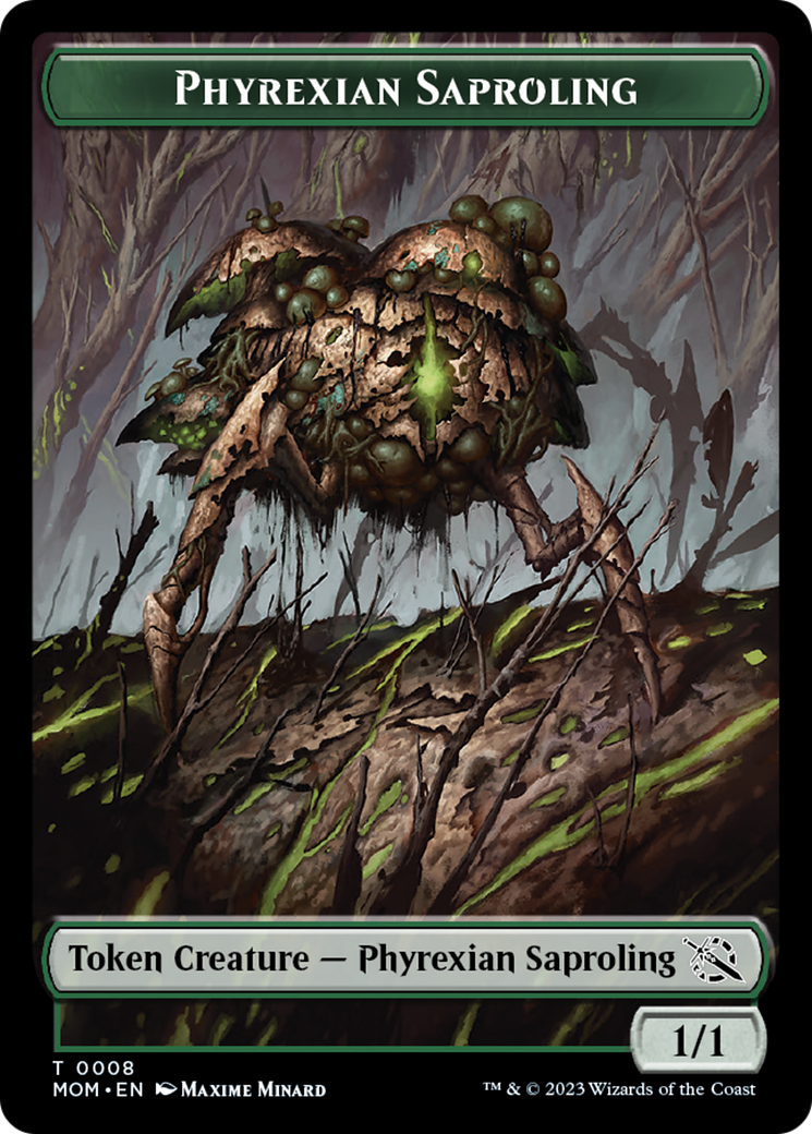 First Mate Ragavan // Phyrexian Saproling Double-Sided Token [March of the Machine Tokens] | Rook's Games and More