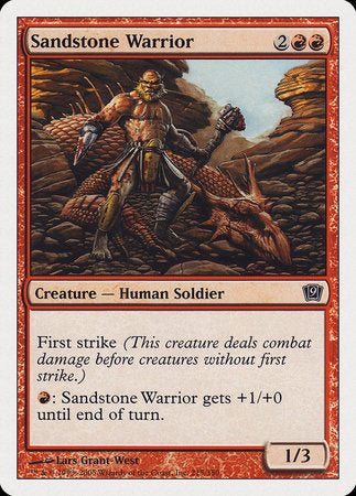 Sandstone Warrior [Ninth Edition] | Rook's Games and More