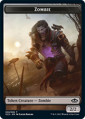 Snake // Zombie Double-sided Token [Commander Collection: Black Tokens] | Rook's Games and More