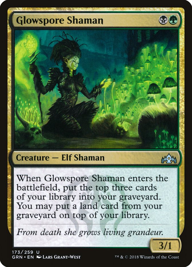 Glowspore Shaman [Guilds of Ravnica] | Rook's Games and More