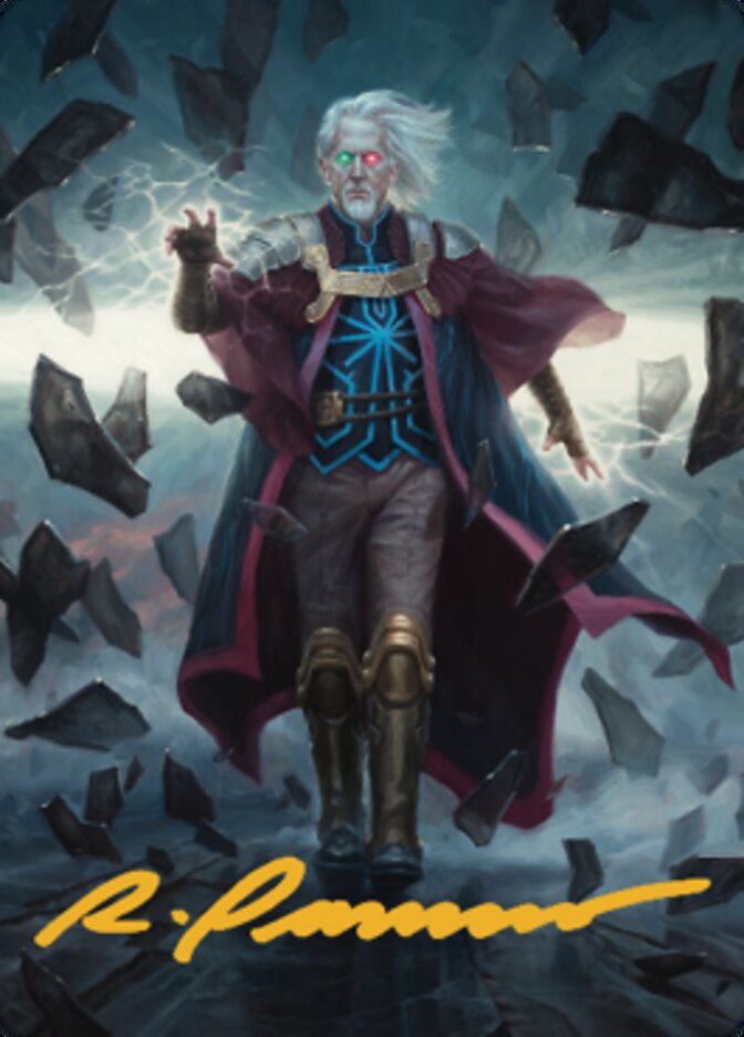 Urza, Planeswalker Art Card (Gold-Stamped Signature) [The Brothers' War Art Series] | Rook's Games and More