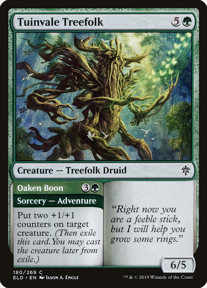 Tuinvale Treefolk // Oaken Boon [Throne of Eldraine] | Rook's Games and More